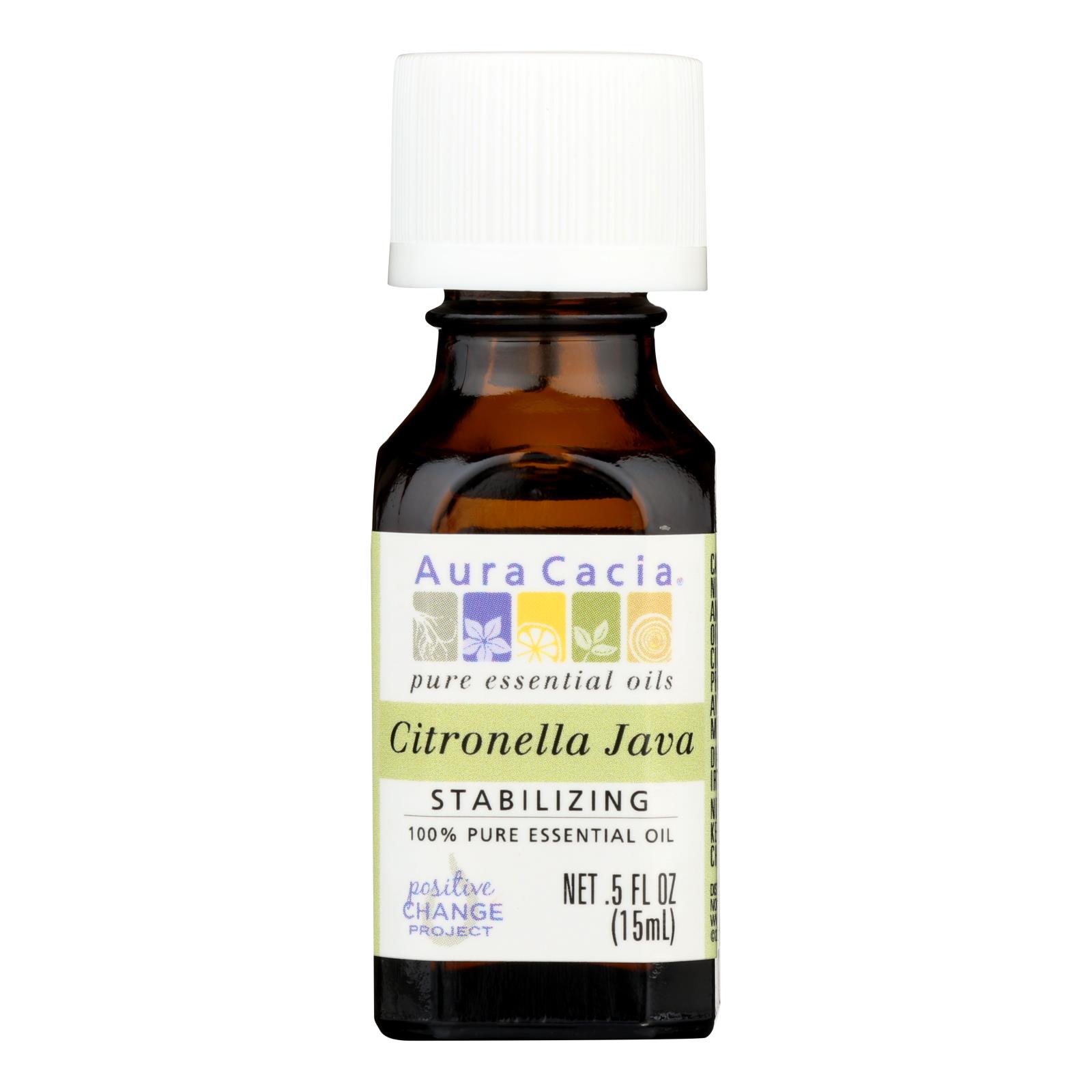 Aura Cacia, Pure Essential Oil Citronella Java, 0.5 Fl Oz