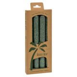 Aloha Bay, Palm Tapers, Green, 4 Candles