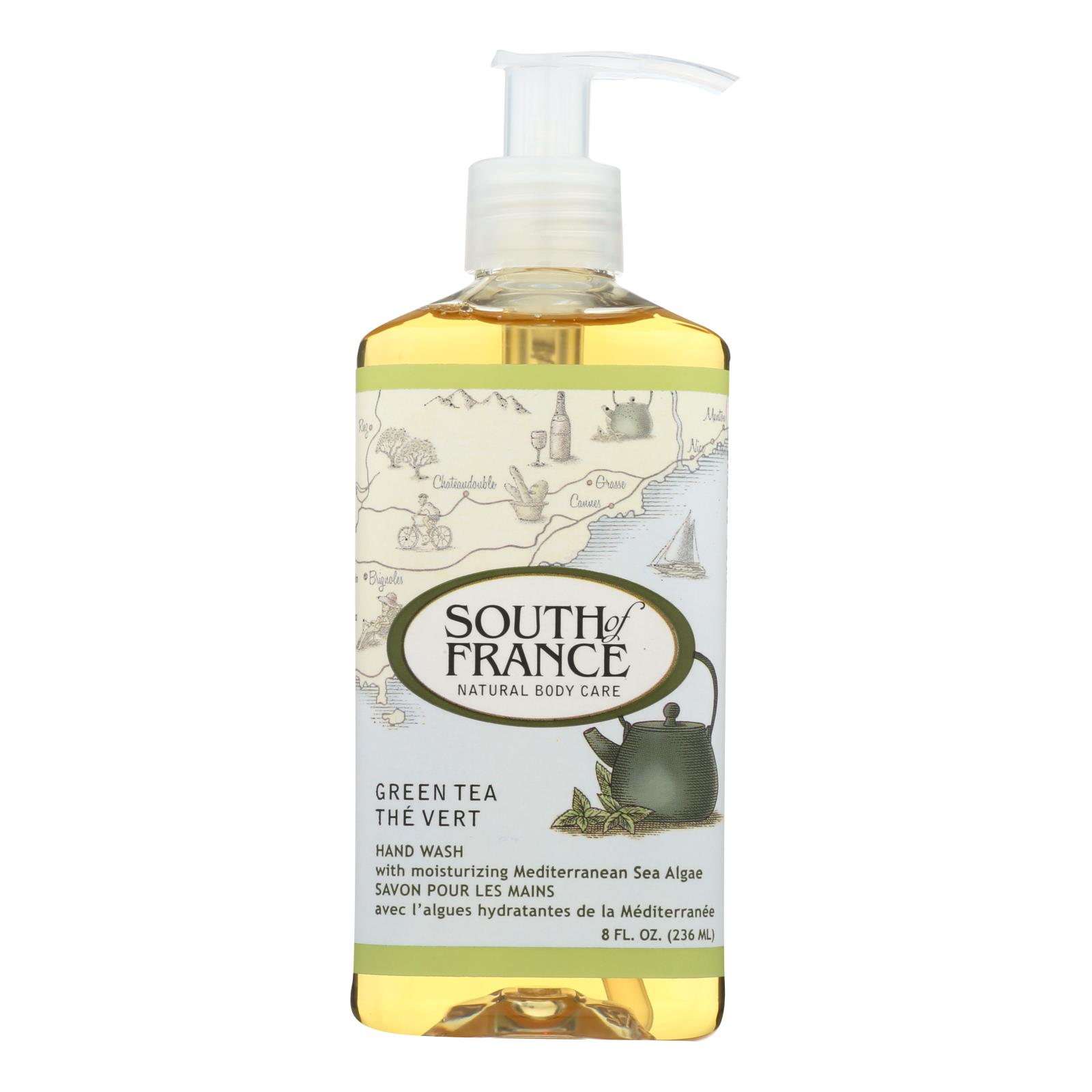 South Of France Hand Wash, Green Tea, 8 Oz, 1 Each