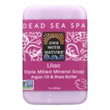 One With Nature Triple Milled Soap Bar, Lilac, 7 Oz