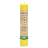 Aloha Bay, Chakra Pillar Candle Protection Yellow, 1 Candle