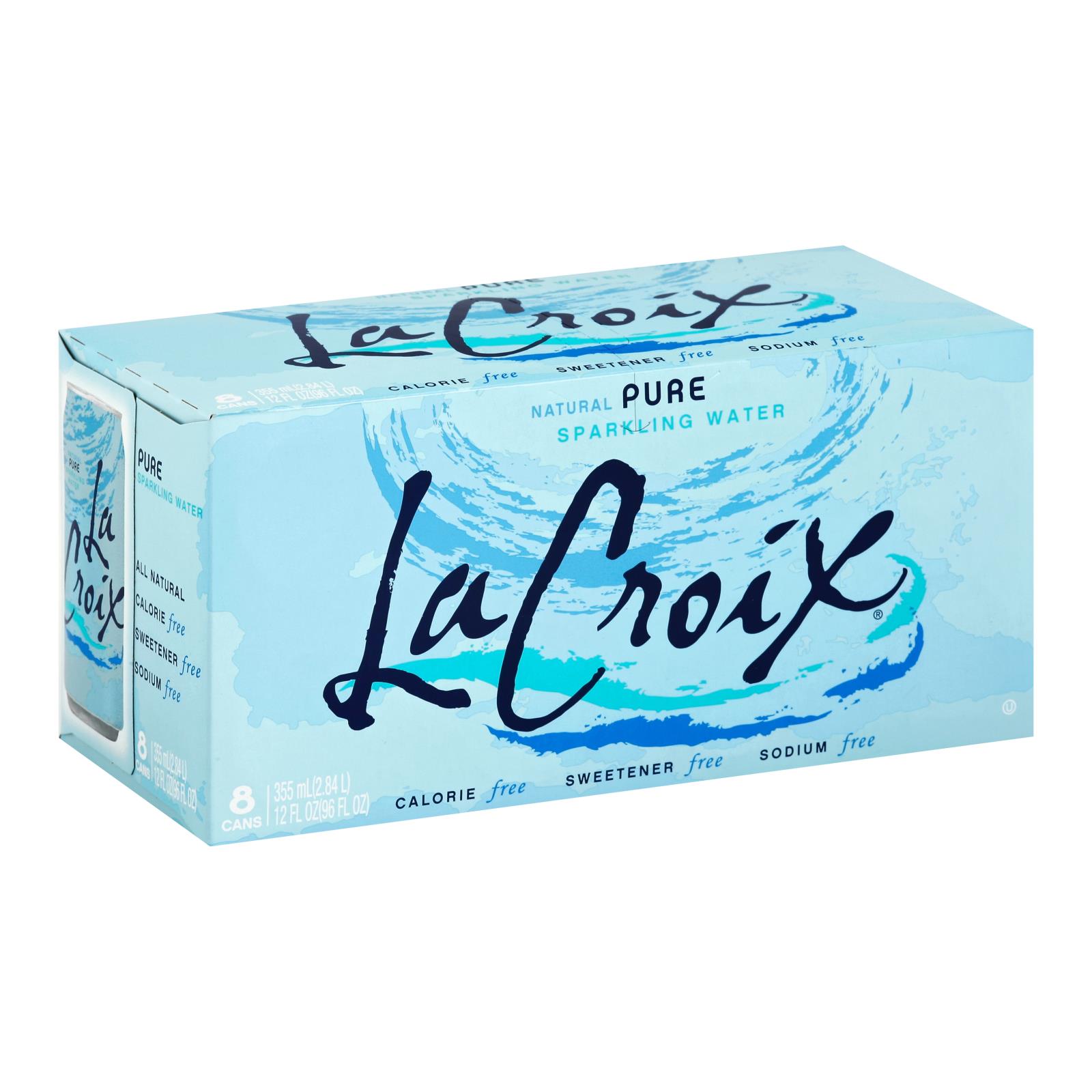 Lacroix Pure Sparkling Water, Case Of 3, 12 Fl Oz.