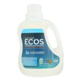 Earth Friendly Ecos Ultra 2x All Natural Laundry Detergent, Free And Clear, Case Of 4, 100 Fl Oz