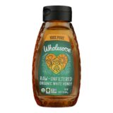 Wholesome Sweeteners Honey, Organic, White, Unfliltered, Squeeze, Case Of 6, 16 Oz