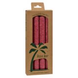 Aloha Bay, Palm Tapers, Burgundy, 4 Candles