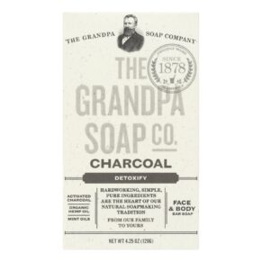 Grandpa Soap Soap, Charcoal, 4.25 Oz