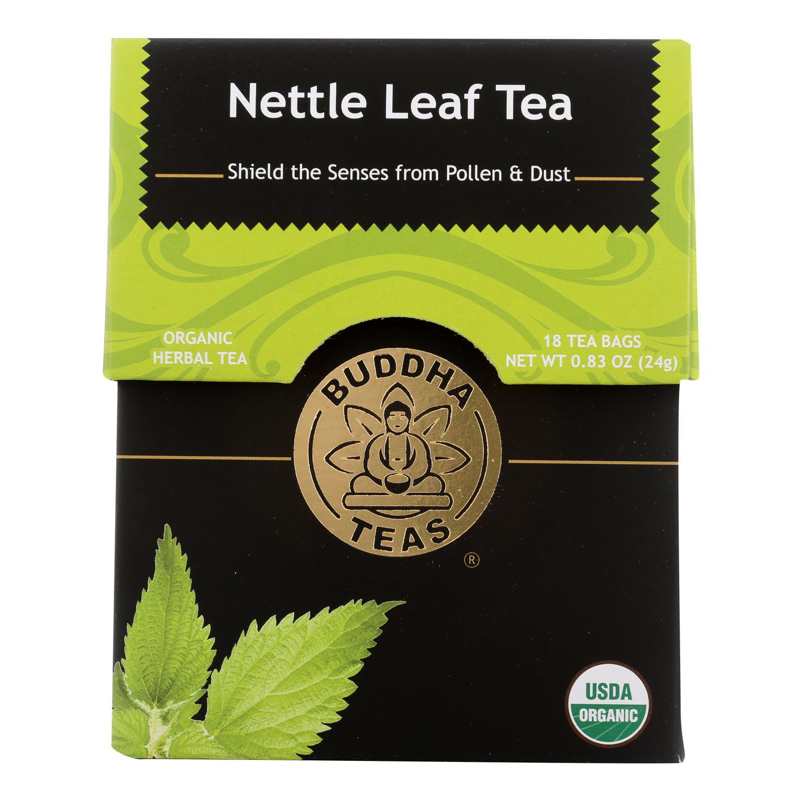 Buddha Teas, Organic Tea, Nettle Leaf, Case Of 6, 18 Count