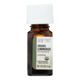 Aura Cacia, Organic Essential Oil, Lemongrass, .25 Oz