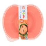 Preserve Small Square Food Storage Container, Orange- 2 Pack