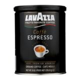 Lavazza Ground Coffee, Espresso Canned, Case Of 12, 8 Oz
