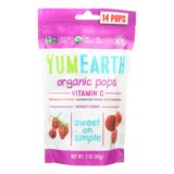 Yummy Earth Organic Vitamin C Pops, 3 Oz, Case Of 6