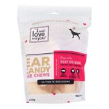 I And Love And You Dog Chews, Ear Candy, Beef Ear, 5 Count, Case Of 6