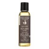 Soothing Touch Bath Body And Massage Oil, Organic, Ayurveda, Nut Free Lite, Unscented, 4 Oz