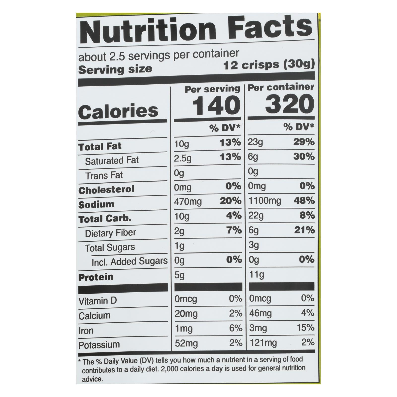 Hippie Snacks - Avocado Crsps Guacamole - Case Of 8-2.5 Oz - Image 3