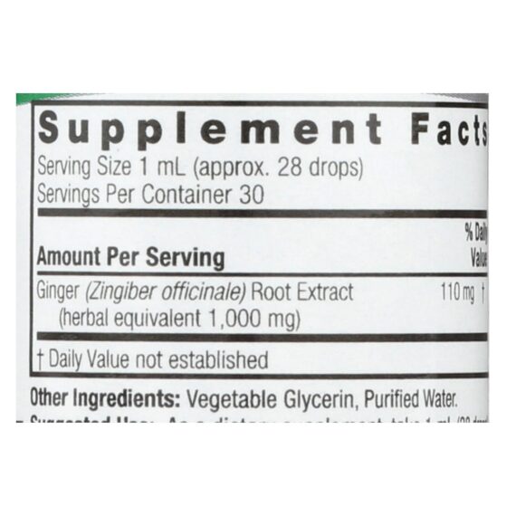 Nature's Answer, Ginger Root Alcohol Free, 1 Fl Oz - Image 2