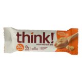 Think Products Thin Bar, Creamy Peanut Butter, Case Of 10, 2.1 Oz