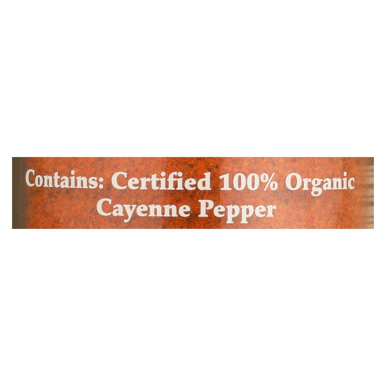 Morton And Bassett Organic Cayenne Pepper, Cayenne Pepper, Case Of 3, 2 Oz. - Image 2