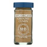 Morton And Bassett Organic Ground Cumin, Cumin, Case Of 3, 2 Oz.