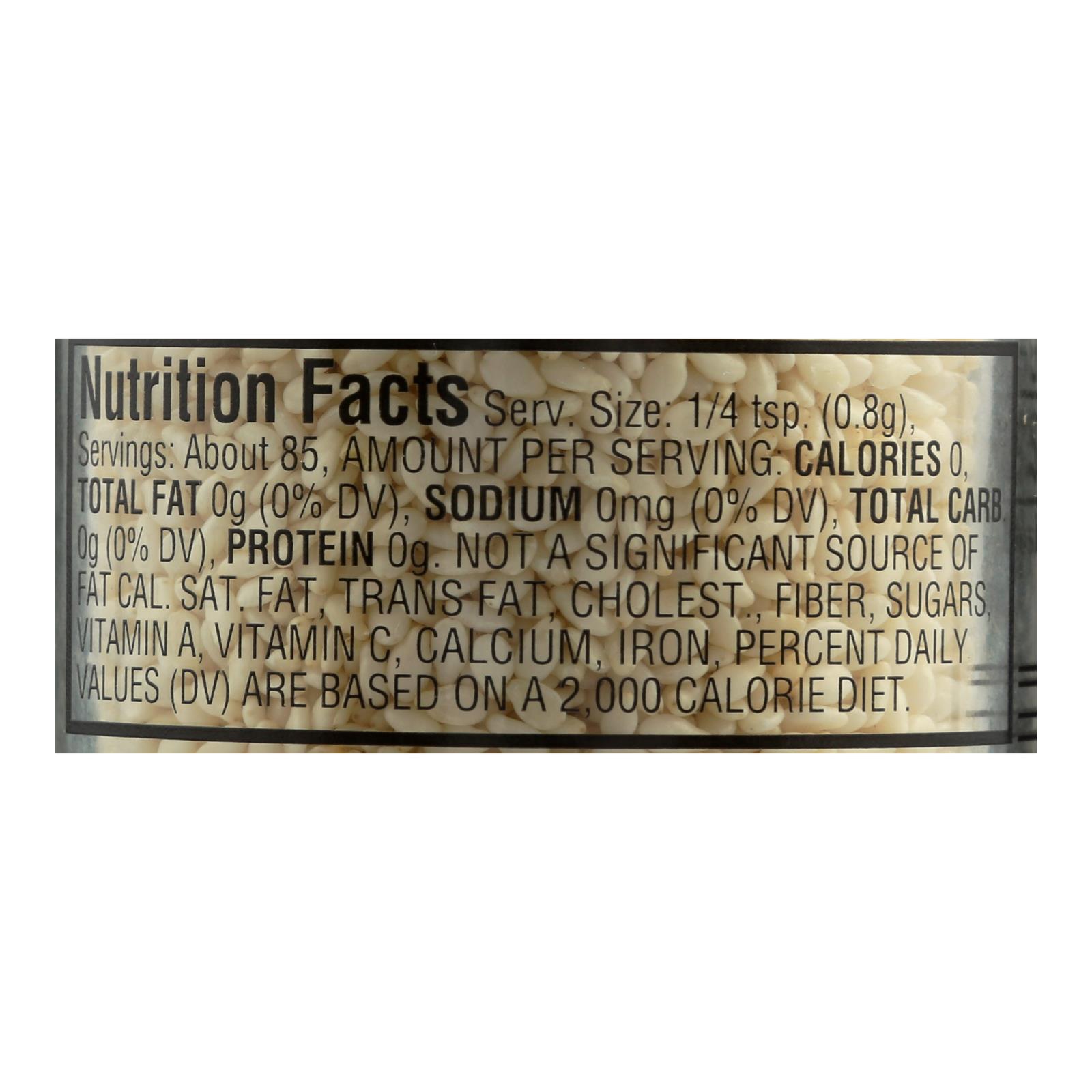 Morton And Bassett 100% Organic Seasoning, Sesame Seed, 2.4 Oz, Case Of 3 - Image 3