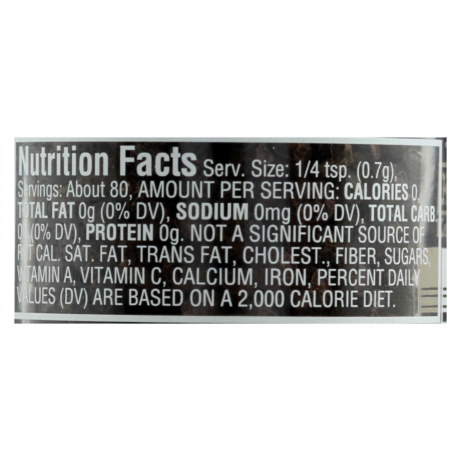 Morton And Bassett Whole Black Pepper, Black Paper, Case Of 3, 2 Oz. - Image 3