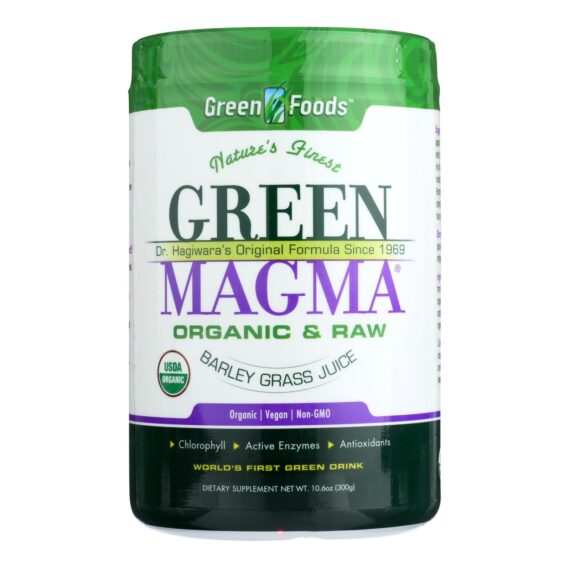 Green Foods Dr Hagiwara Green Magma Barley Grass Juice Powder, 10.6 Oz