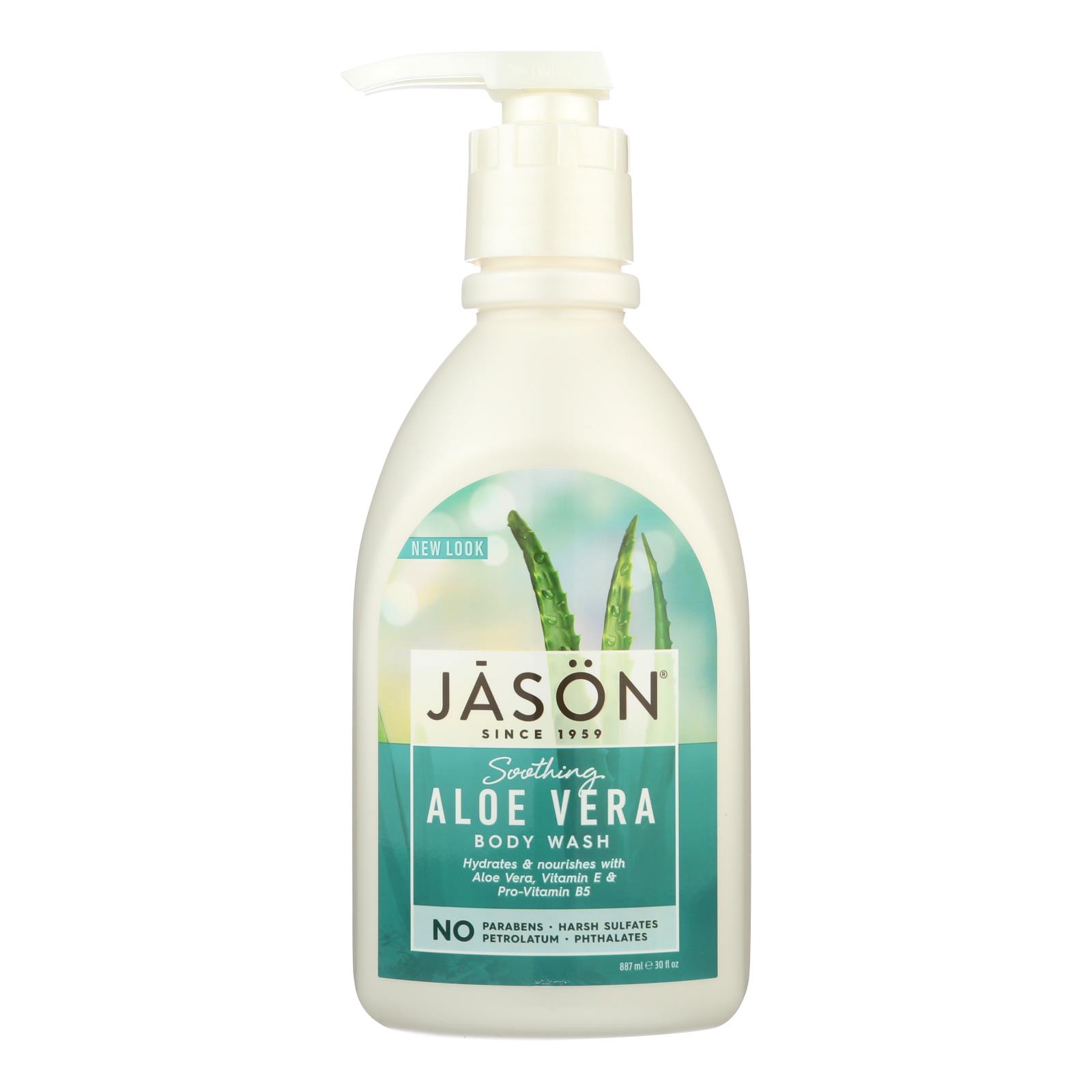 Jason Body Wash Pure Natural Soothing Aloe Vera, 30 Fl Oz