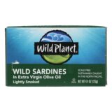 Wild Planet Wild Sardines In Extra Virgin Olive Oil, Case Of 12, 4.375 Oz.