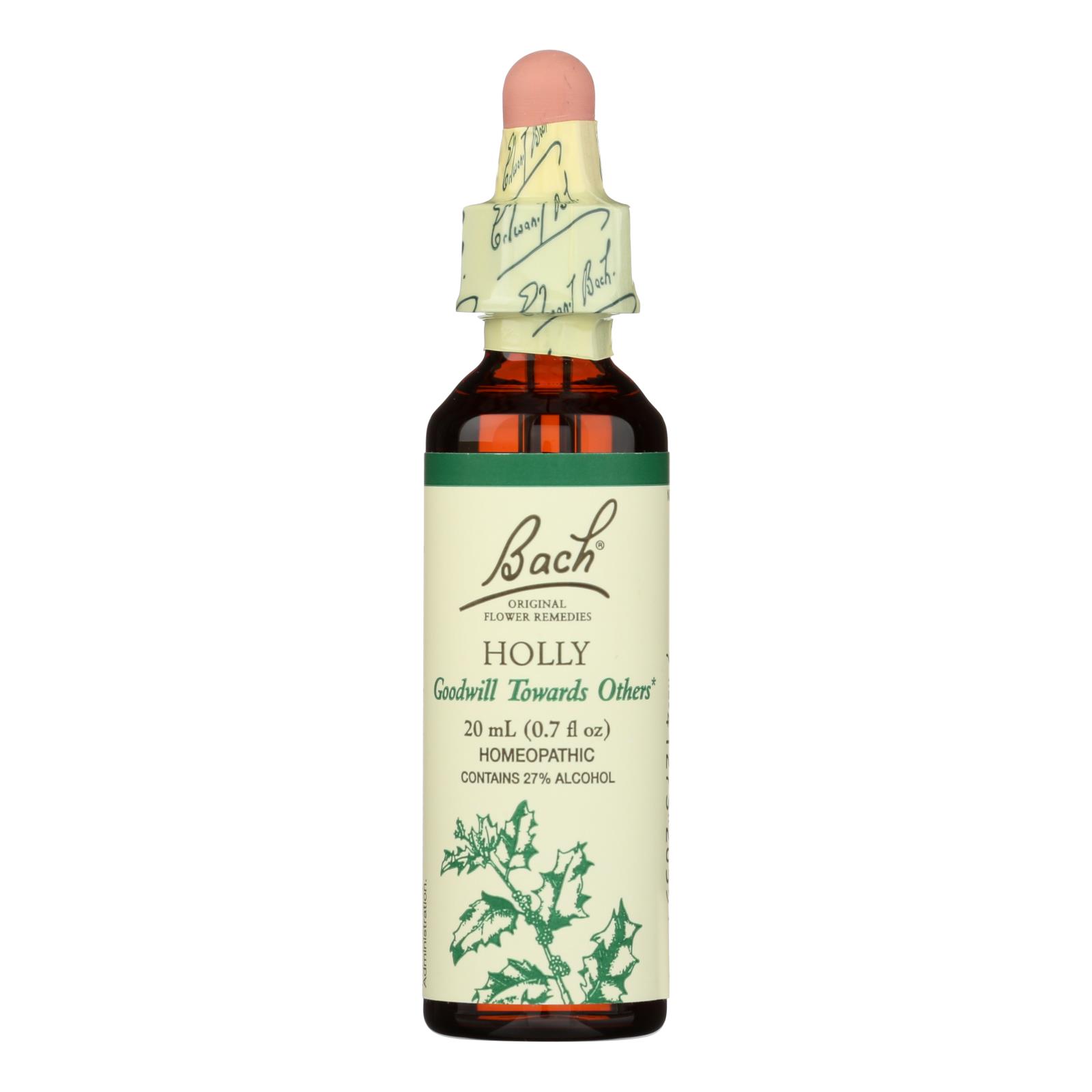 Bach Flower Remedies Essence Holly, 0.7 Fl Oz