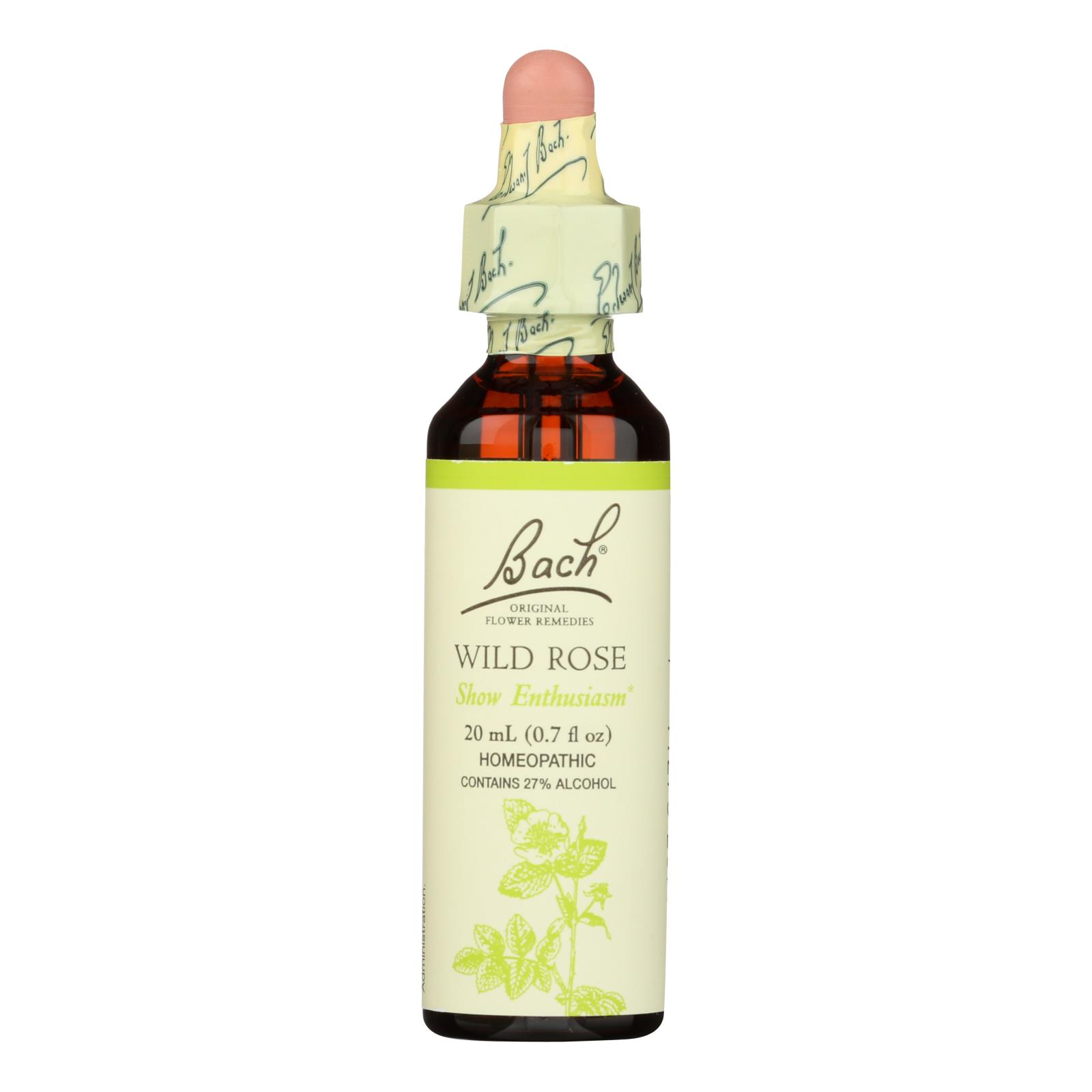 Bach Flower Remedies Essence Wild Rose, 0.7 Fl Oz