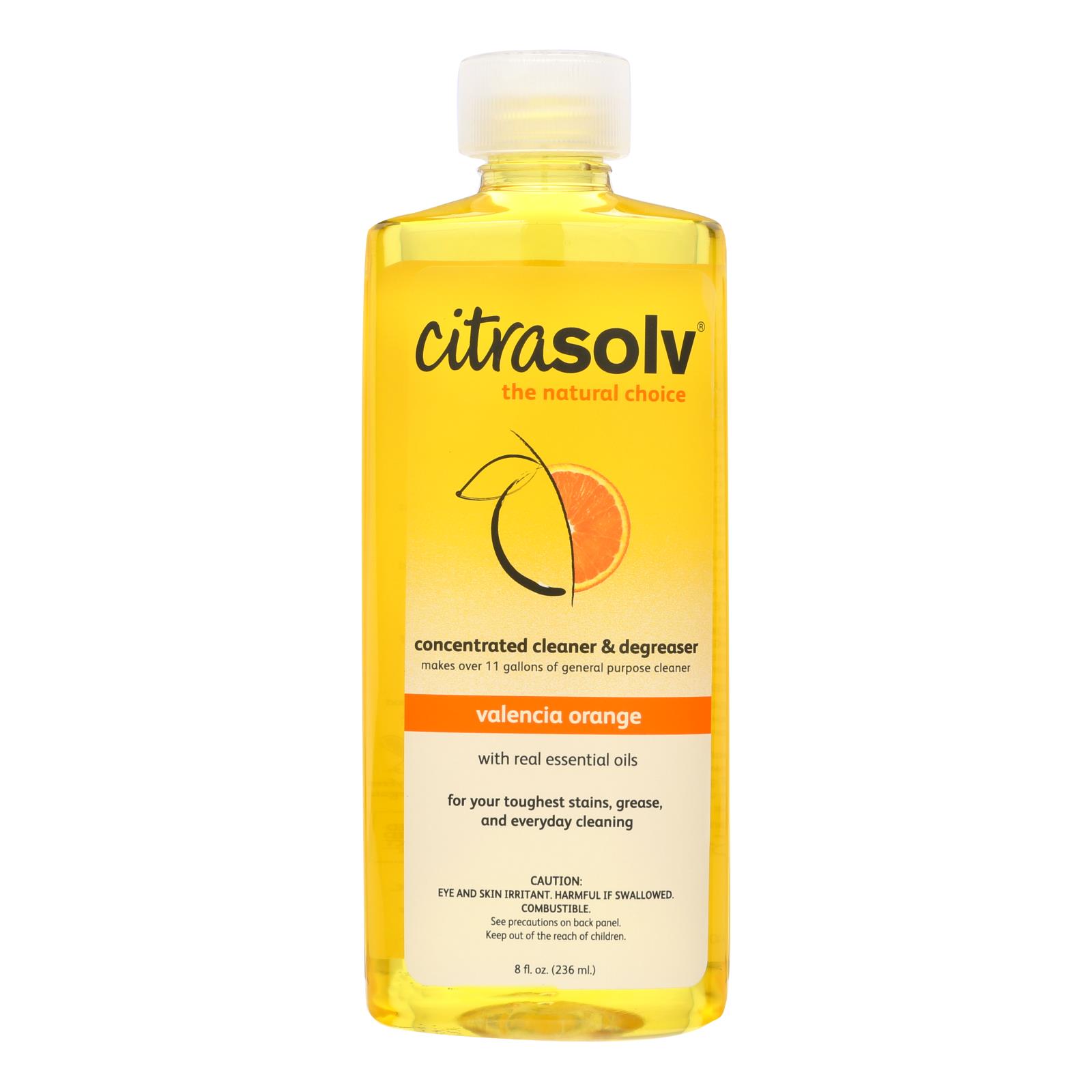 Citrasolv Natural Cleaner And Degreaser Valencia Orange, 8 Fl Oz
