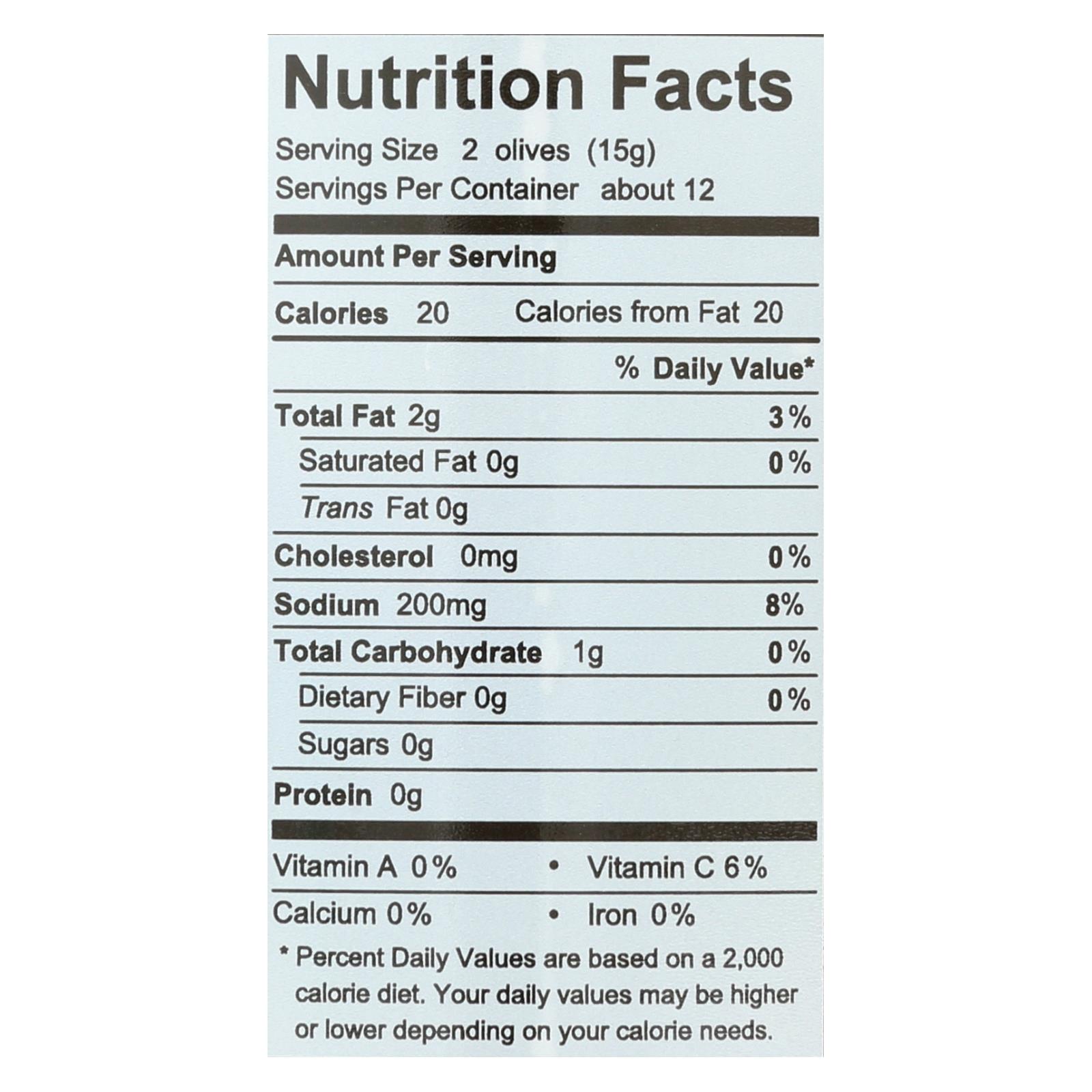 Divina, Green Olives Stuffed With Garlic, Case Of 6, 7.8 Oz. - Image 3