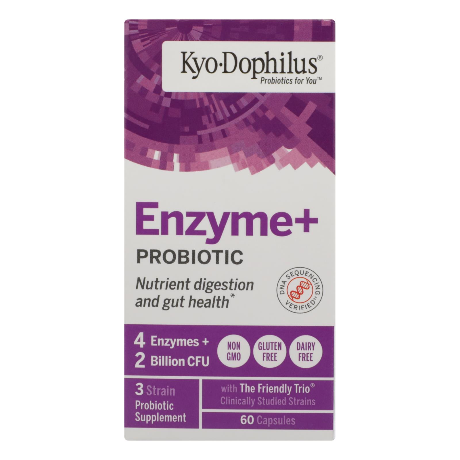 Kyolic, Kyo-dophilus With Enzymes Digestion, 60 Capsules