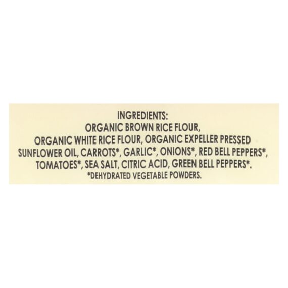 Edward And Sons Organic Vegetable Brown Rice Snaps, Case Of 12, 3.5 Oz. - Image 2