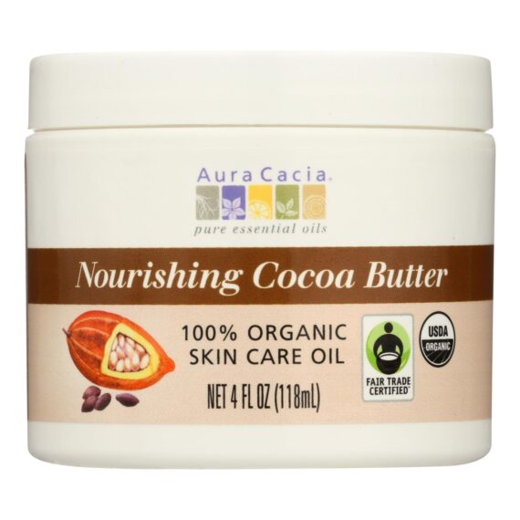 Aura Cacia, Organic Cocoa Butter, 4 Oz