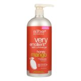 Alba Botanica, Very Emollient Bath And Shower Gel, Honey Mango, 32 Fl Oz