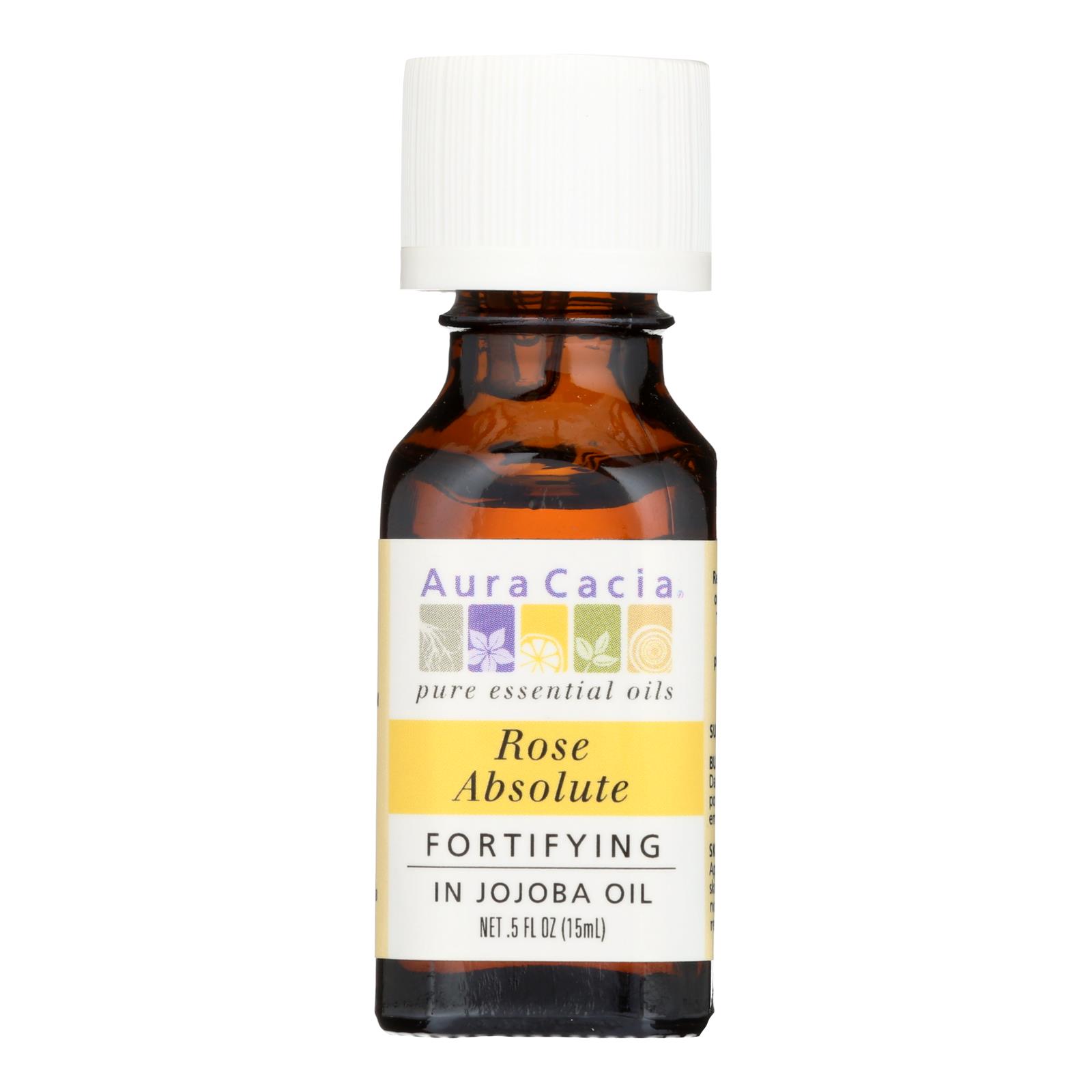 Aura Cacia, Rose Absolute In Jojoba Oil, 0.5 Fl Oz