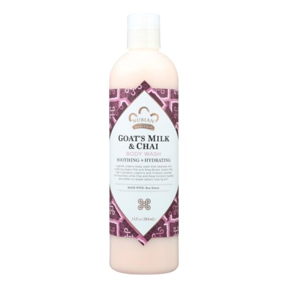 Nubian Heritage Body Wash Goat's Milk And Chai, 13 Fl Oz
