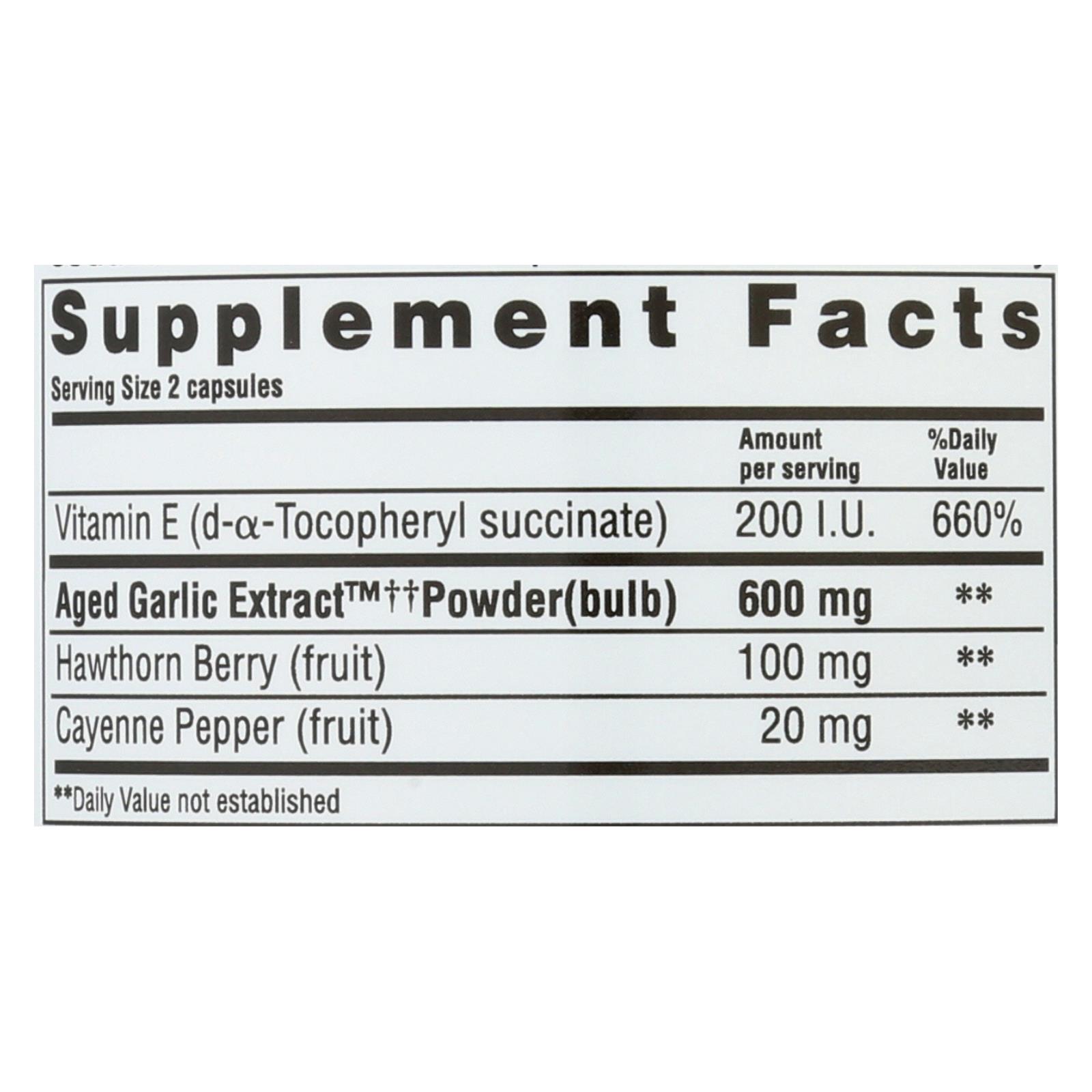 Kyolic, Aged Garlic Extract Circulation Formula 106, 300 Capsules - Image 3