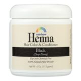 Rainbow Research Henna Hair Color And Conditioner Persian Black Deep Ebony, 4 Oz