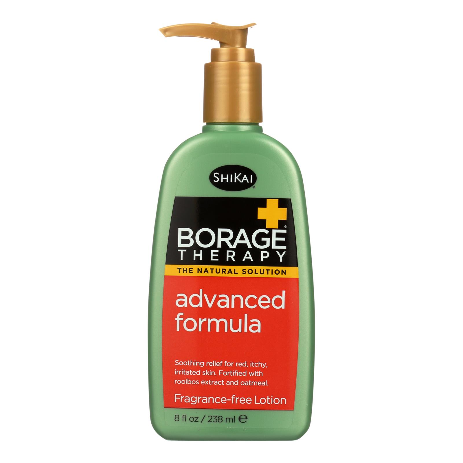 Shikai Borage Therapy Advanced Formula Fragrance Free, 8 Fl Oz
