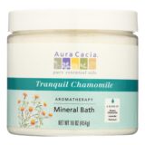 Aura Cacia, Aromatherapy Mineral Bath Tranquility Chamomile, 16 Oz