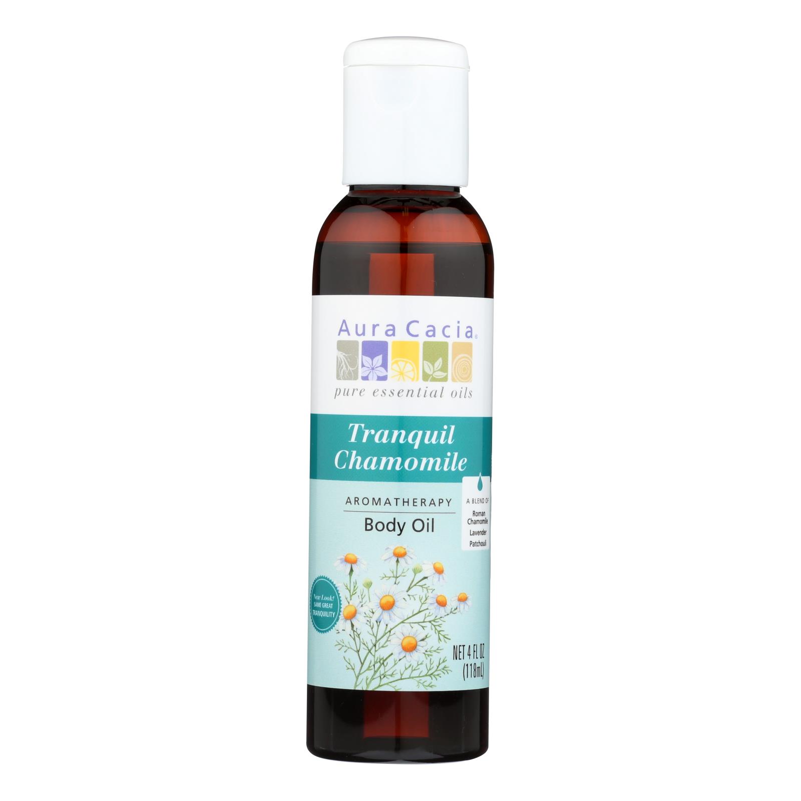 Aura Cacia, Aromatherapy Body Oil Tranquility, 4 Fl Oz