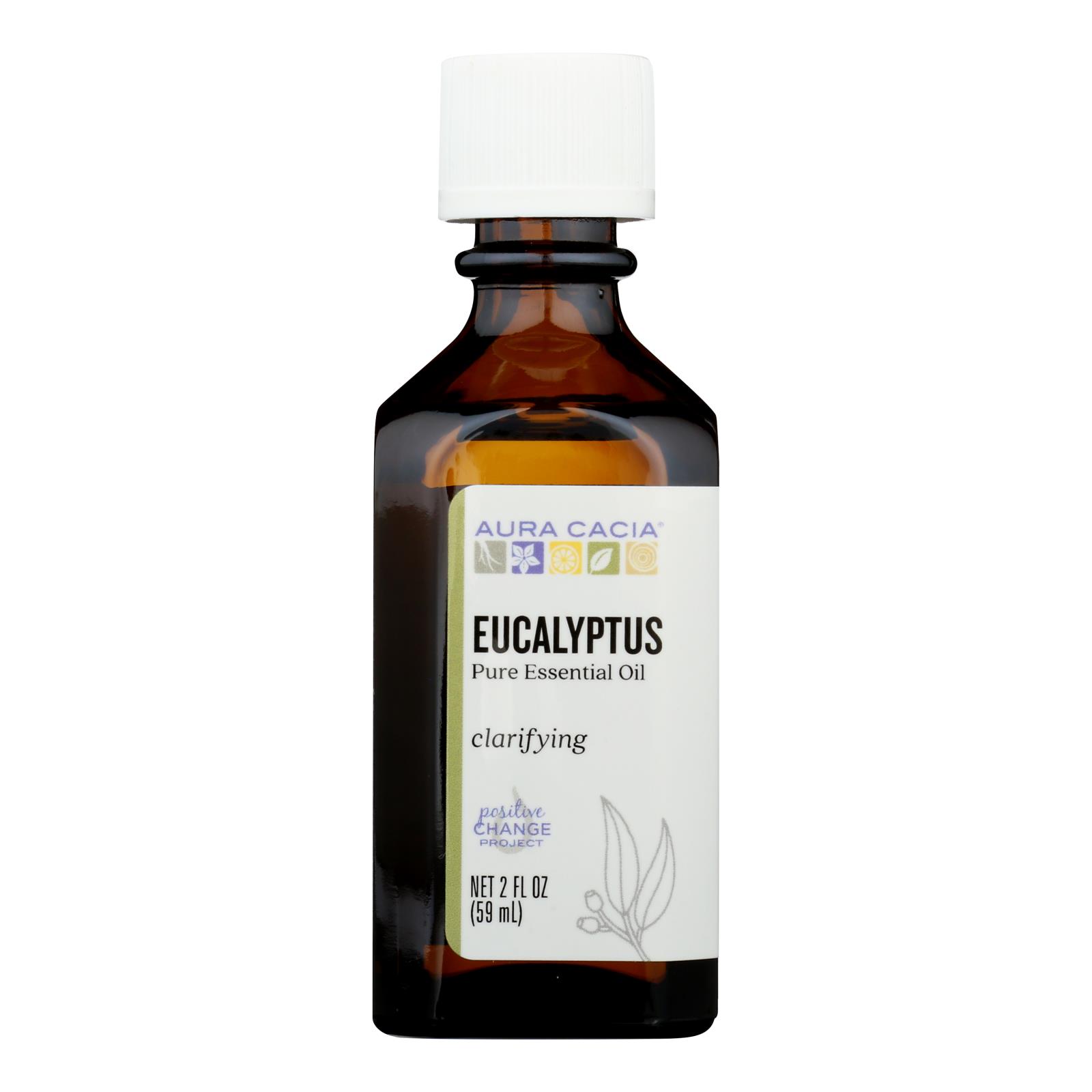Aura Cacia, Essential Oil Eucalyptus Pure, 2 Fl Oz