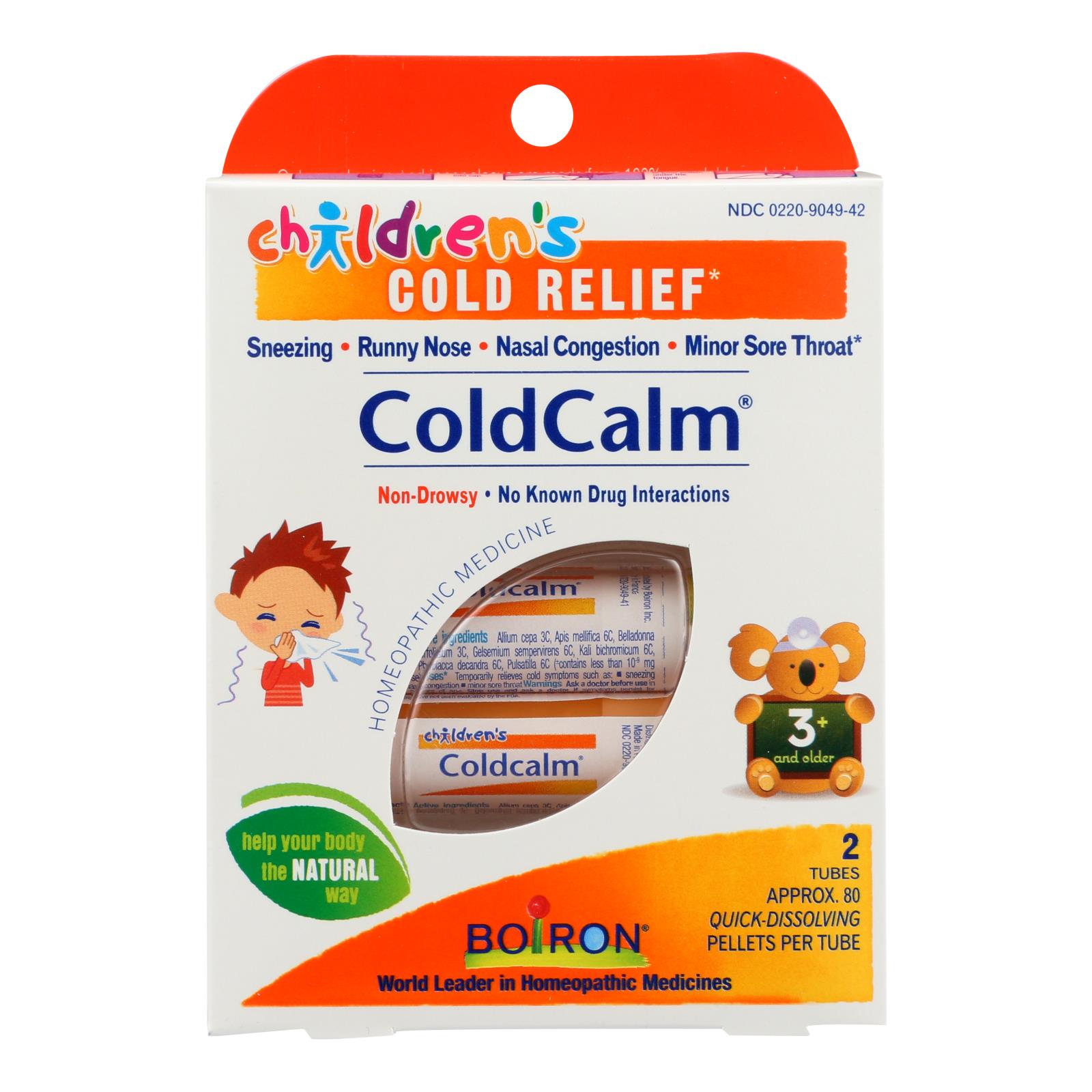 Boiron, Children's Cold Calm Pellets, 2 Doses