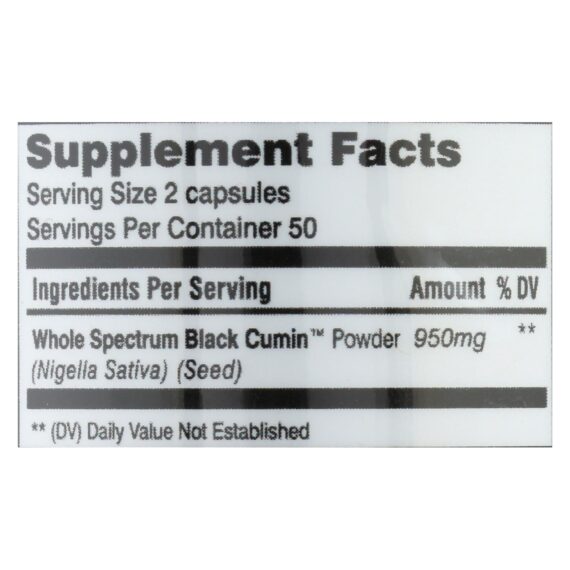 Amazing Herbs, Black Seed, 100 Capsules - Image 4