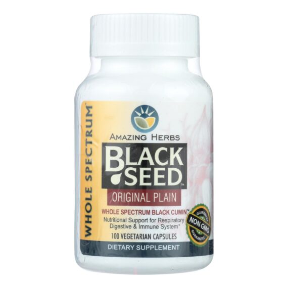 Amazing Herbs, Black Seed, 100 Capsules