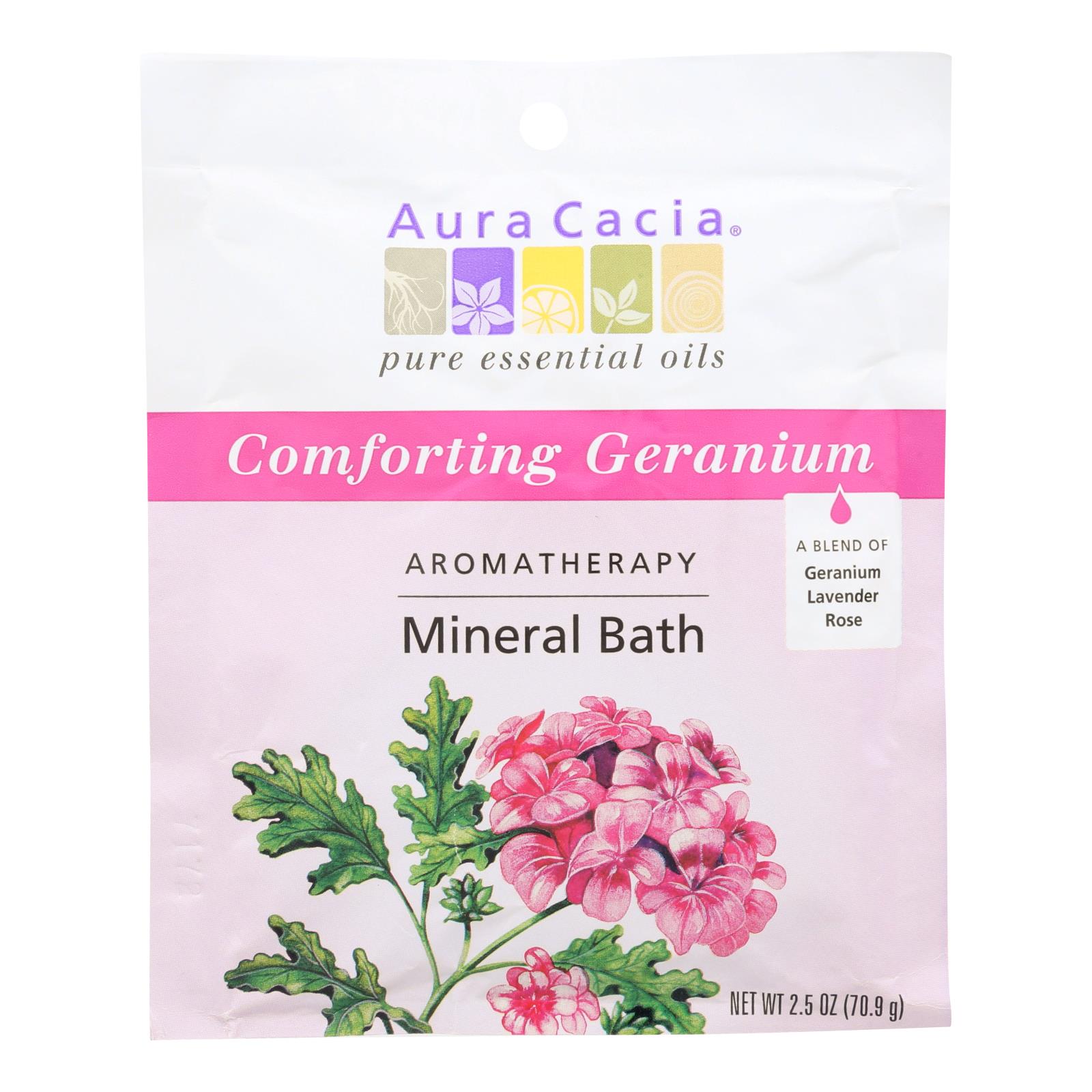 Aura Cacia, Aromatherapy Mineral Bath Heart Song, 2.5 Oz, Case Of 6