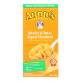 Annies Homegrown Macaroni And Cheese, Organic, Shells And Real Aged Cheddar, 6 Oz, Case Of 12