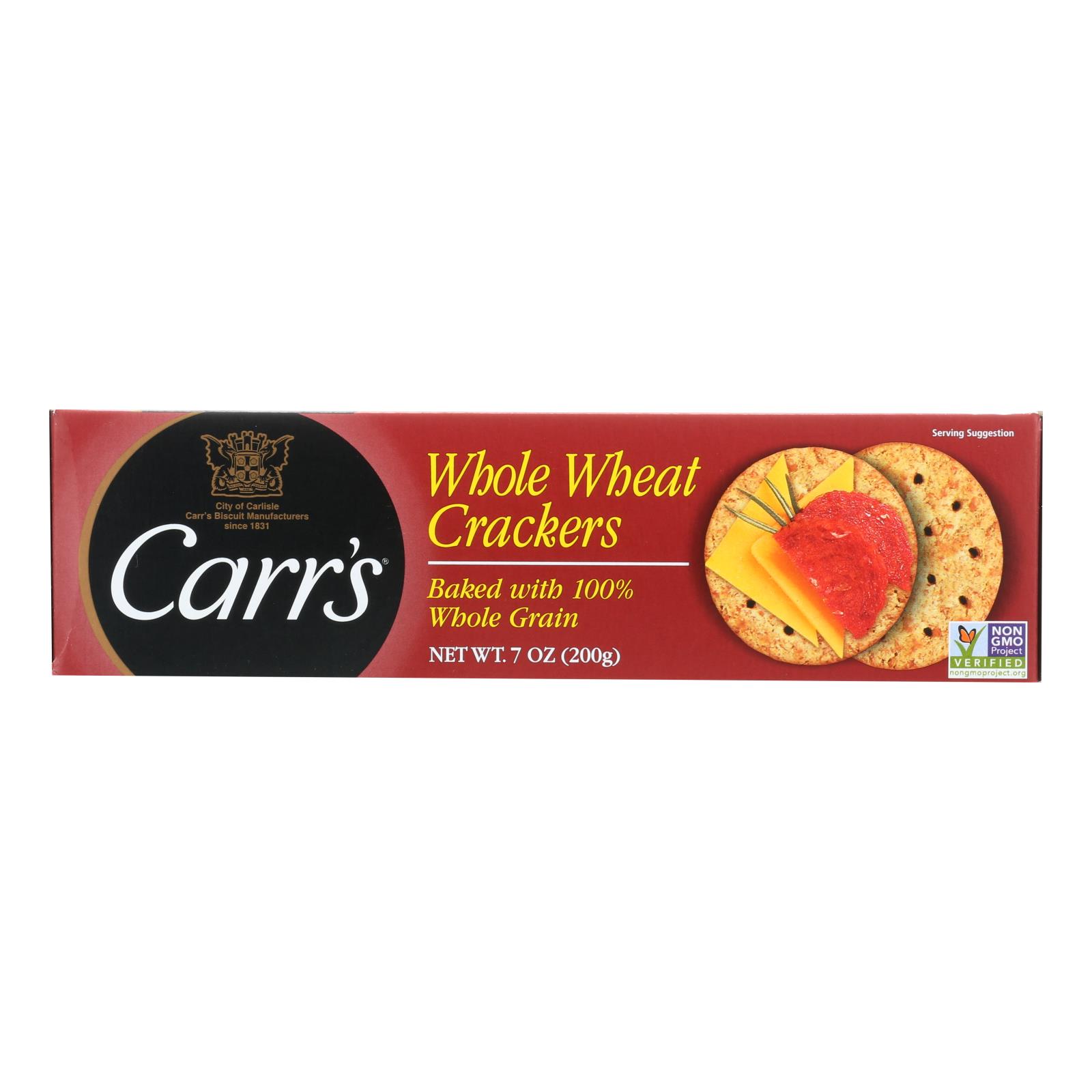 Carr's Crackers, Whole Wheat, Case Of 12, 7.1 Oz - Image 3