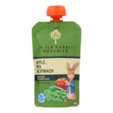 Peter Rabbit Organics Veggie Snacks, Pea Spinach And Apple, Case Of 10, 4.4 Oz.